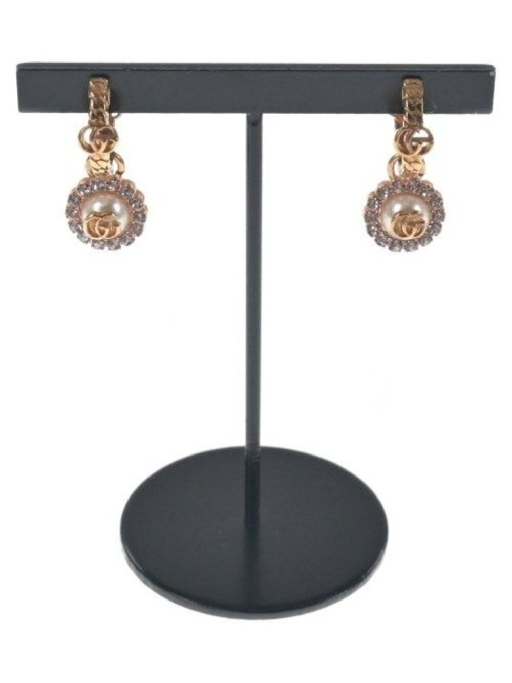 Gucci Double G Flower Hoop Earrings